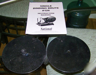 National 126 single pull binding brute carpet machine