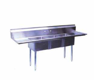 New 3 compartment nsf sink all stainless steel wow wow