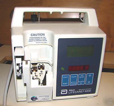 Abbott lifecare 5000 plum infusion pump (iv pump)