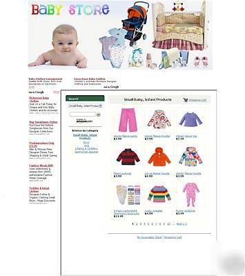 Baby clothes website business for sale