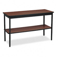 Barricks utility table wbottom storage shelf