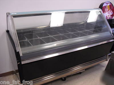 Used oscartielle gelato ice cream 18 pan showcase fl