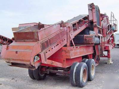 1994 seco 5X16 towable 3 deck screening plant