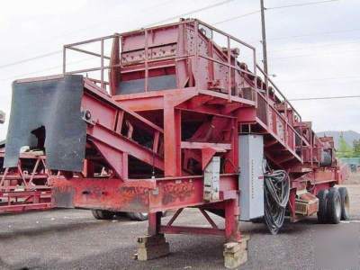 1994 seco 5X16 towable 3 deck screening plant