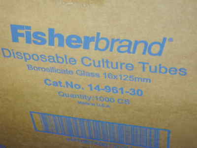 Fisherbrand 14-961-30 tube cult dsp 16 x 125MM, 1000 cs