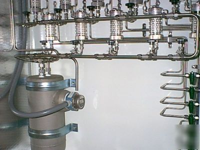 Gas sample conditioning filtration filter system 10PORT