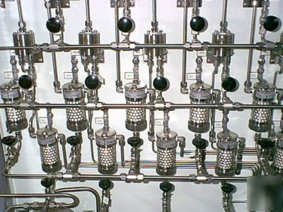 Gas sample conditioning filtration filter system 10PORT