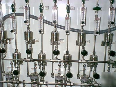 Gas sample conditioning filtration filter system 10PORT