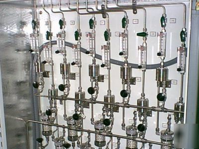 Gas sample conditioning filtration filter system 10PORT
