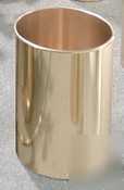 Glaro satin brass virginian wastebasket 10IN |66BR