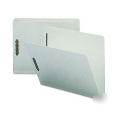 Smead 2FASTENER graygreen pressboard folders