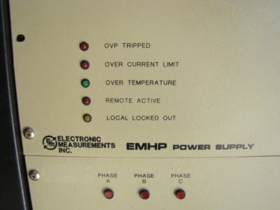 Emi emhp programmable 60KW dc power supply 480V 3PH