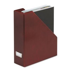 New rolodex wood tones mahogany magazine file 4079