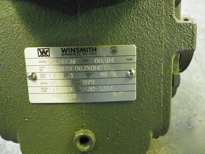 New winsmith 926 speed reducer 80:1 gear drive .49HP 