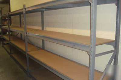 Warehouse storage heavy-duty wide span shelf 2' x 21FT