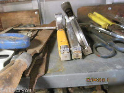 Tool box & shelves with tools (wrenches/sockets/ect...)