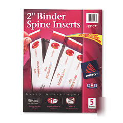 Avery 89107 custom binder spine inserts 2