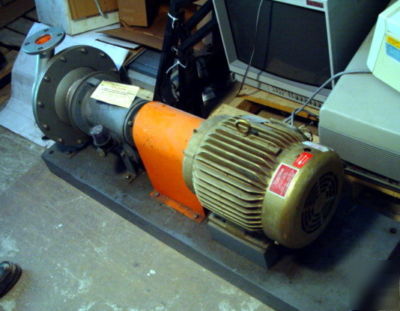 Corcoran model 5005F pump asmbly w baldor super e 10 h