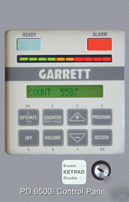 Garrett pd 6500I walk through security metal detector