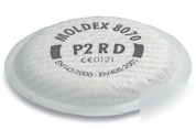 Moldex P2 replacement particulate filter box of 4 pairs