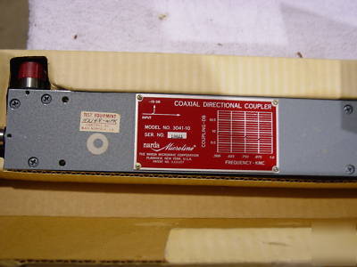 Narda 3041-10 directional coupler .5-1GHZ in orig. box
