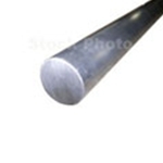 6061-T6 aluminum round rod 3 dia. x 48 long