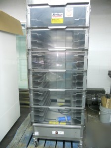 Hot french bread aluminum cabinet model al-1840-ec-pgd