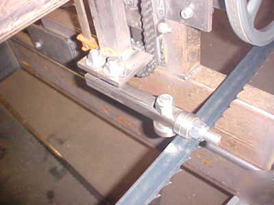New bandsaw sawmill blade guides custom built rollers