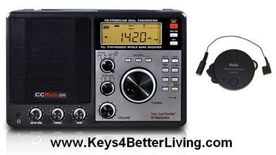 New c crane ccradio shortwave am fm + long wire antenna 