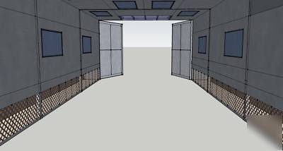 New side downdraft spray paint booth 14W 9T 26D