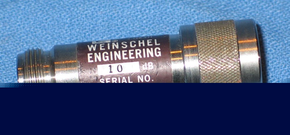 Weinschel model 1A fixed 10 db attenuator dc-12.4GHZ 5W