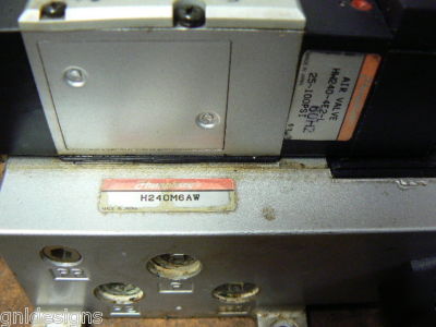 6 humphrey HW240-4E2-l solenoid air valve bank H240M6AW