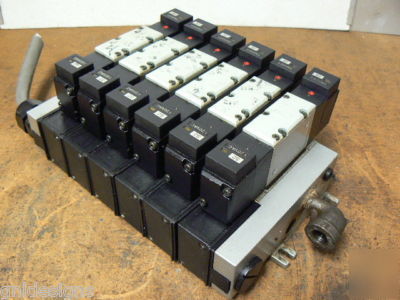 6 humphrey HW240-4E2-l solenoid air valve bank H240M6AW