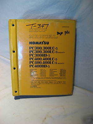 Komatsu PC300-5 & PC400LC-5 excavator operation manual
