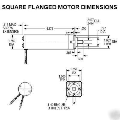 Globe motors motor gear with tachometer 24VDC 550RPM