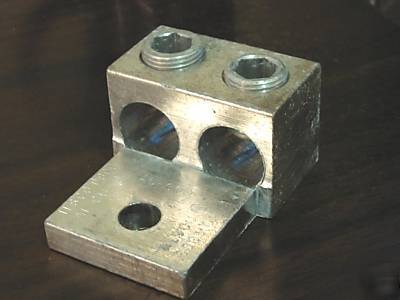 Au-600 ilsco twin 2 awg to 600 mcm mechanical lug dual