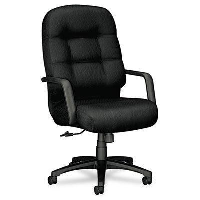 Pillow-soft high-back swivel/tilt chair black fabric/bl