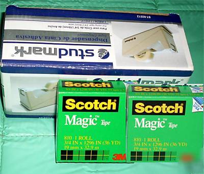 2 scotch magic tape 3/4