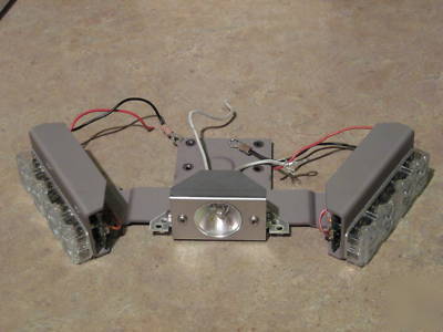 Code 3 led x module lights corner unit w/alley