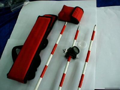 New #5 mini prism with poles, for total station