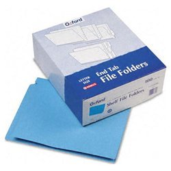 New end tab folders, double-ply straight cut tab, le...