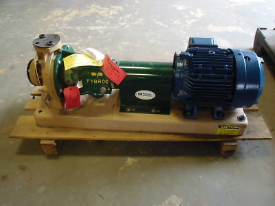 New fybroc 1500 corrosion resistance pump 7.5 hp 