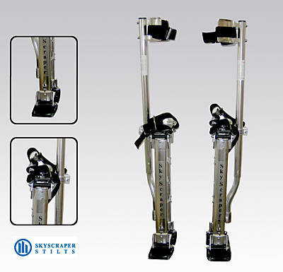 Skyscraper drywall painter stilts aluminum 18 - 30 inch
