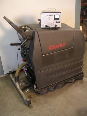 Clarke vision 17B floor scrubber, walk behind, used