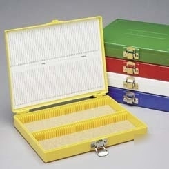 Heathrow microscope slide boxes, 100-place : HS15994E