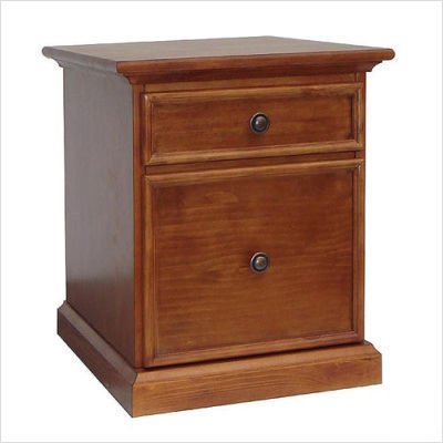 Home styles ponderosa mobile file cabinet in pine