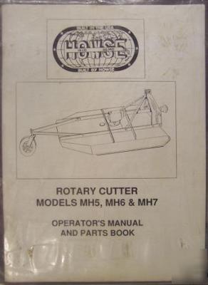 Howse MH5, MH6, MH7 rotary mowers operator's manual