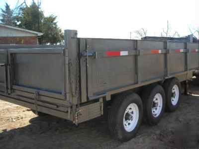 New 8 x 20 x 2 goose neck dump trailer drop sides 21 k 
