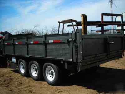 New 8 x 20 x 2 goose neck dump trailer drop sides 21 k 