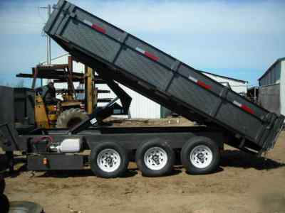 New 8 x 20 x 2 goose neck dump trailer drop sides 21 k 